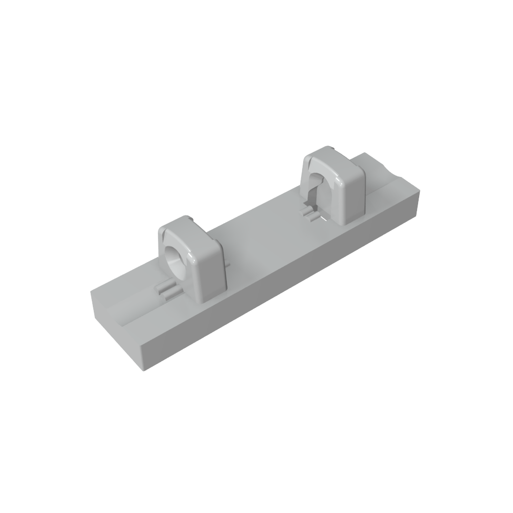 Charnière de tuile 1 x 4 à double verrouillage 1 doigt sur le dessus [4 crêtes de verrouillage]-MyGobricksFr