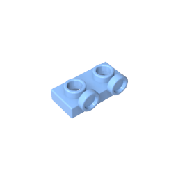 Plaque modifiée 1 x 2 avec 2 pointes saillantes inversées-MyGobricksFr