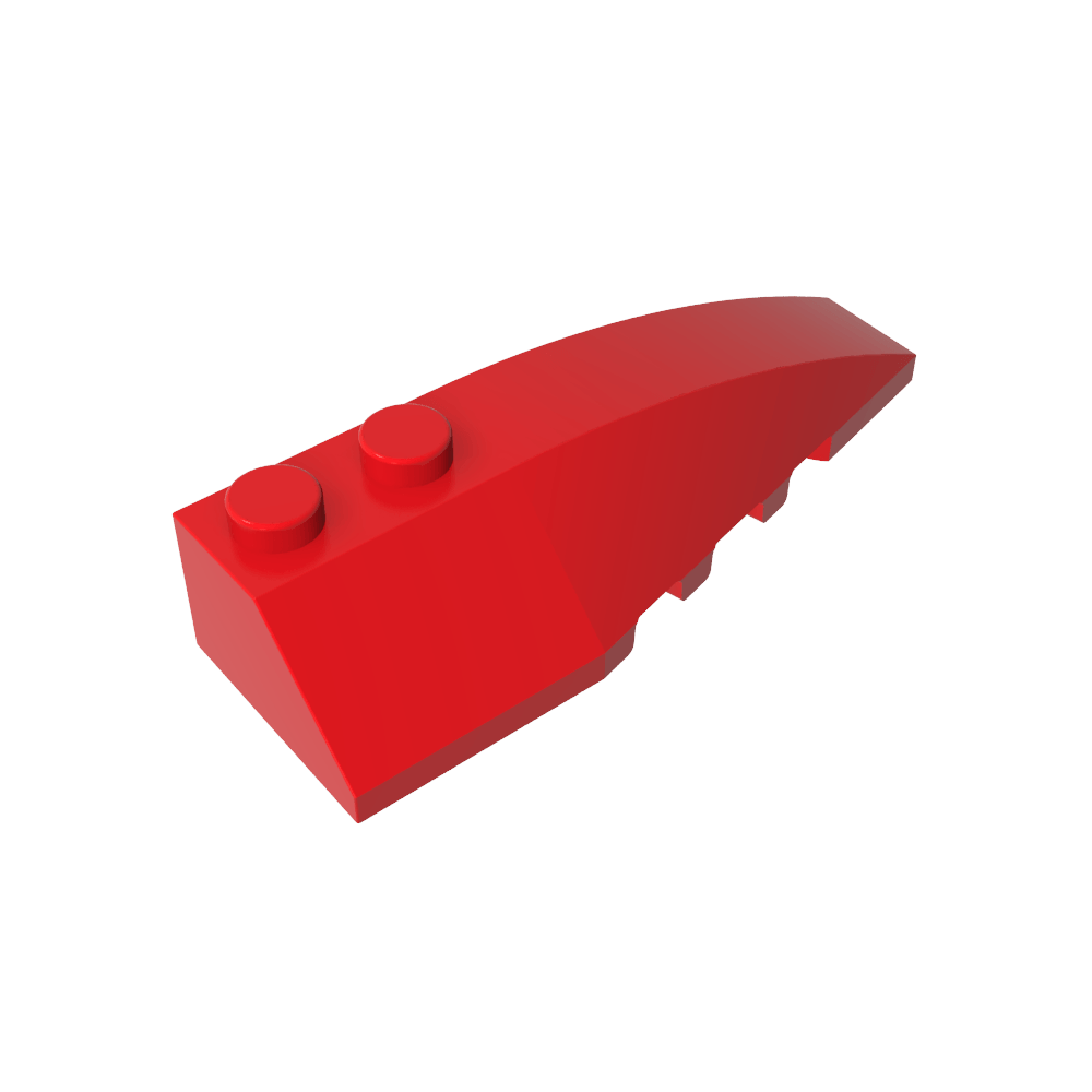 Coin incurvé 6 x 2 Droite-MyGobricksFr