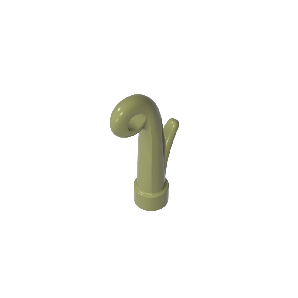 Plante, tige d'herbe avec trou pour barre [3,2 mm]-MyGobricksFr