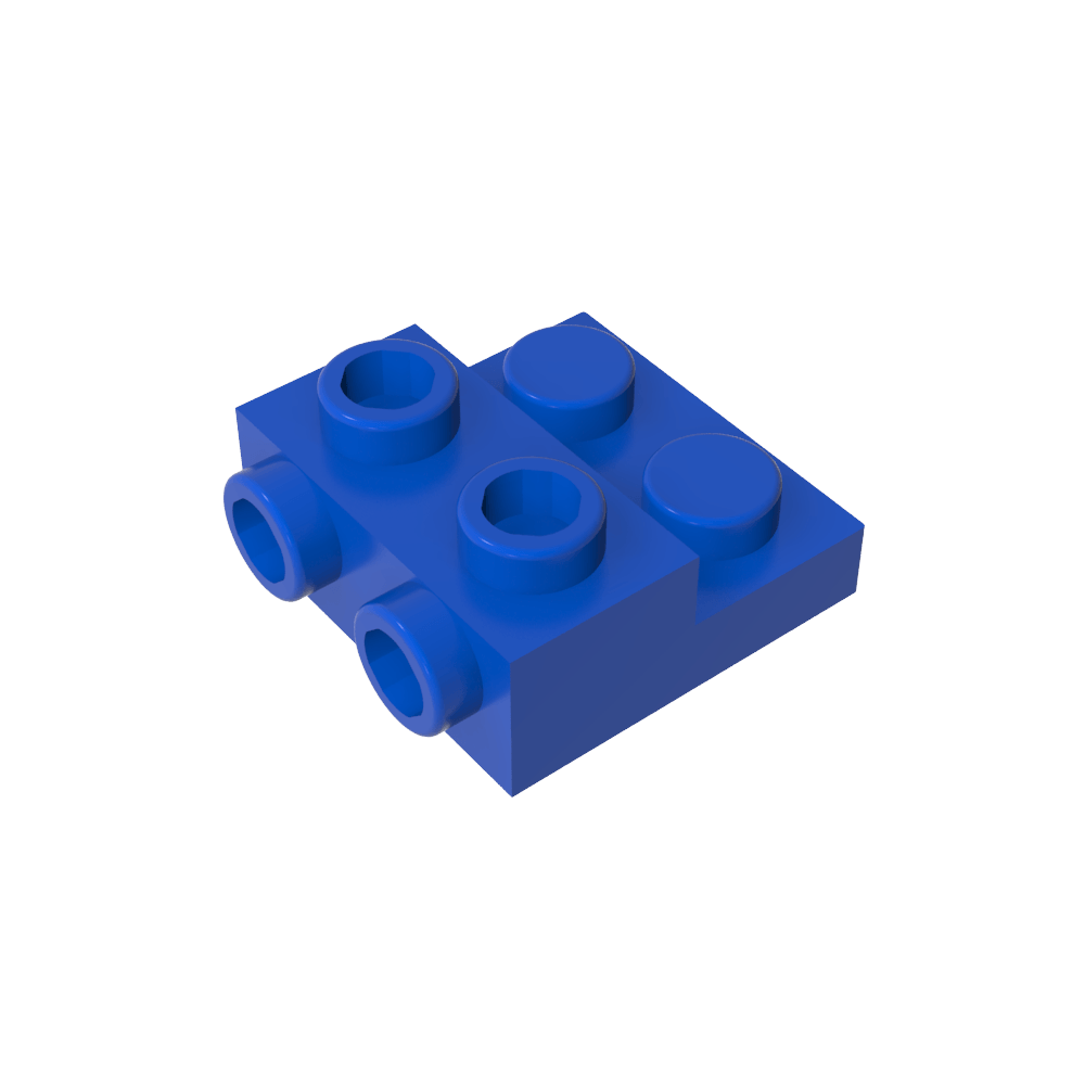Plaque spéciale 2 x 2 x 0,667 avec deux goujons latéraux et deux goujons en relief-MyGobricksFr