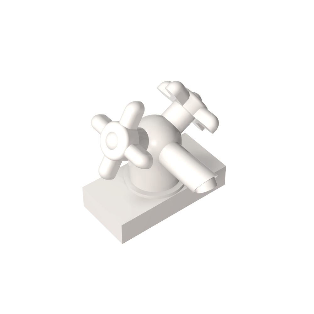 Robinet 1 x 2 avec double poignée-MyGobricksFr