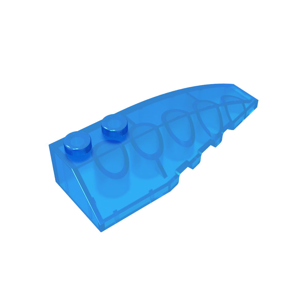 Coin incurvé 6 x 2 Droite-MyGobricksFr