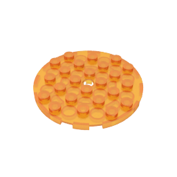 Assiette ronde 6 x 6 avec trou-MyGobricksFr