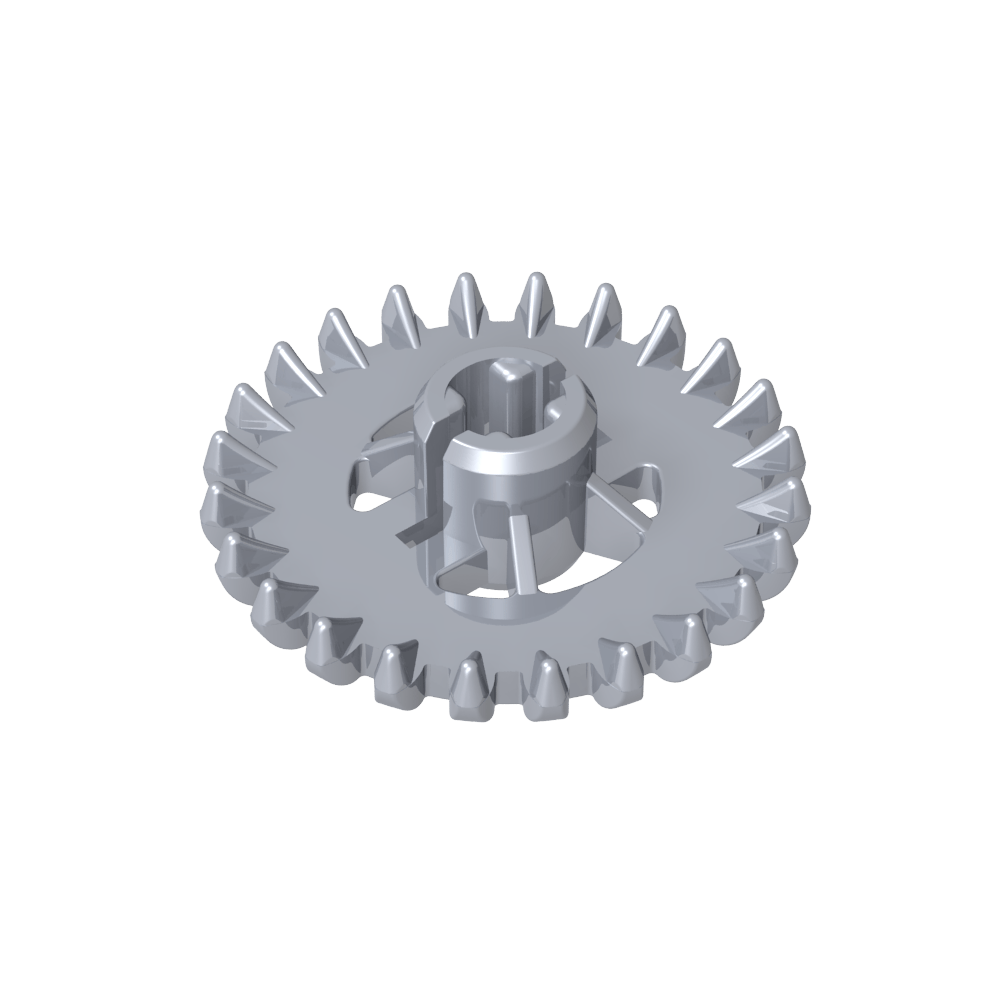 Couronne Technic Gear 24 dents avec renforts [Nouveau style]-MyGobricksFr