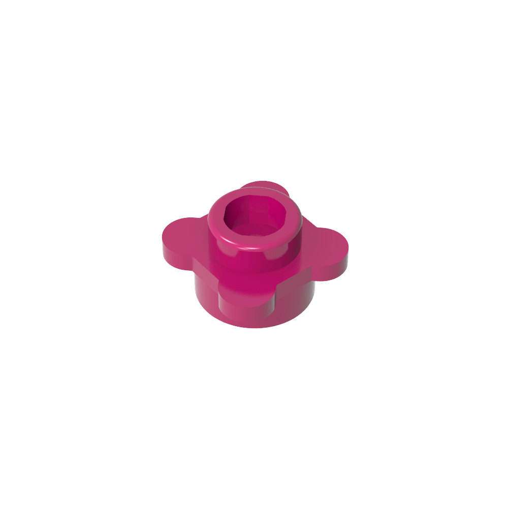 Plante, fleur, assiette ronde 1 x 1 avec 4 pétales-MyGobricksFr