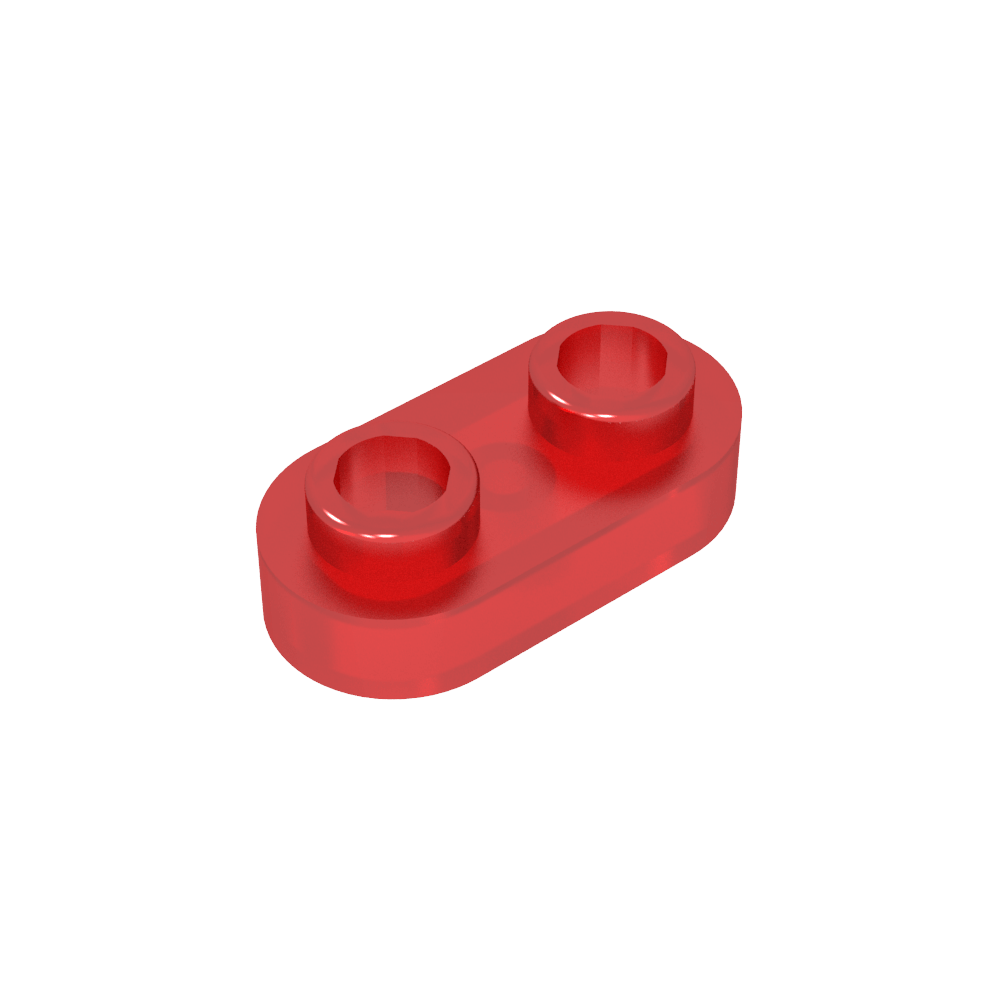 Plaque spéciale 1 x 2 arrondie avec 2 goujons ouverts-MyGobricksFr