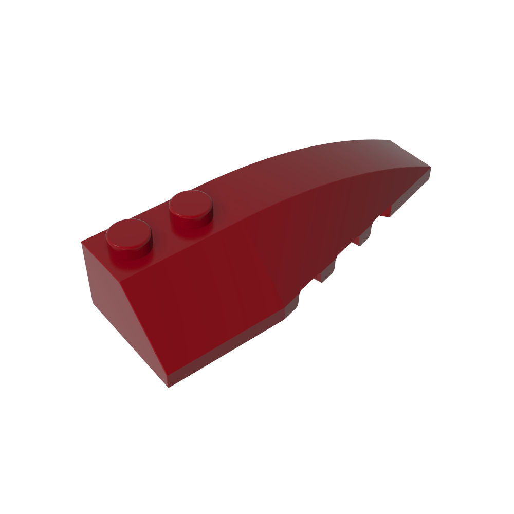 Coin incurvé 6 x 2 Droite-MyGobricksFr