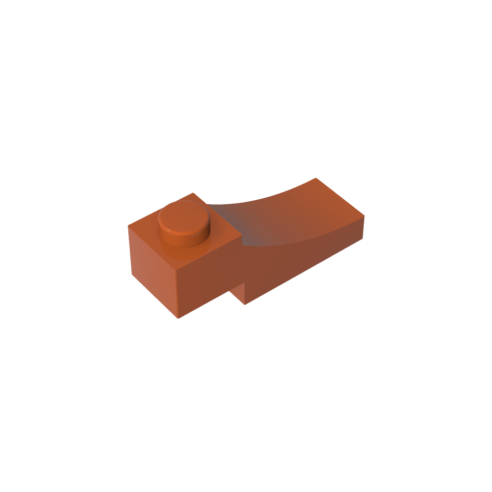 Brique incurvée 3 x 1 avec découpe inversée 2/3-MyGobricksFr
