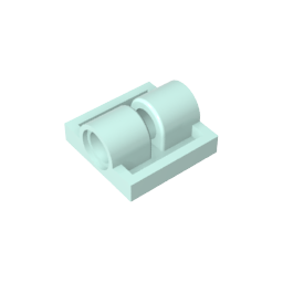 Plaque spéciale 2 x 2 avec 2 trous pour goupilles-MyGobricksFr