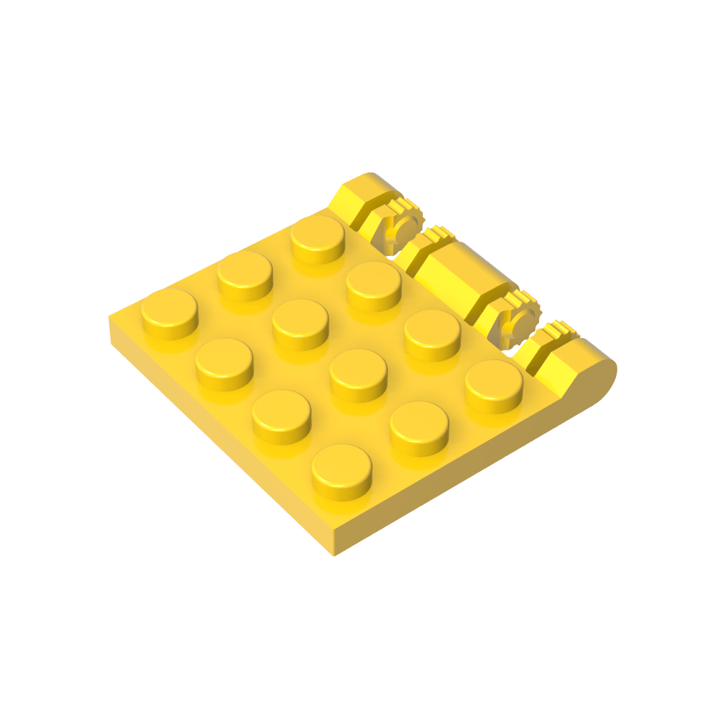 Plaque de charnière 3 x 4 à double verrouillage 2 doigts-MyGobricksFr