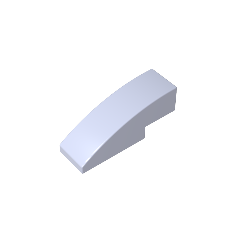 Toit incurvé en pente 3 x 1 sans montants-MyGobricksFr