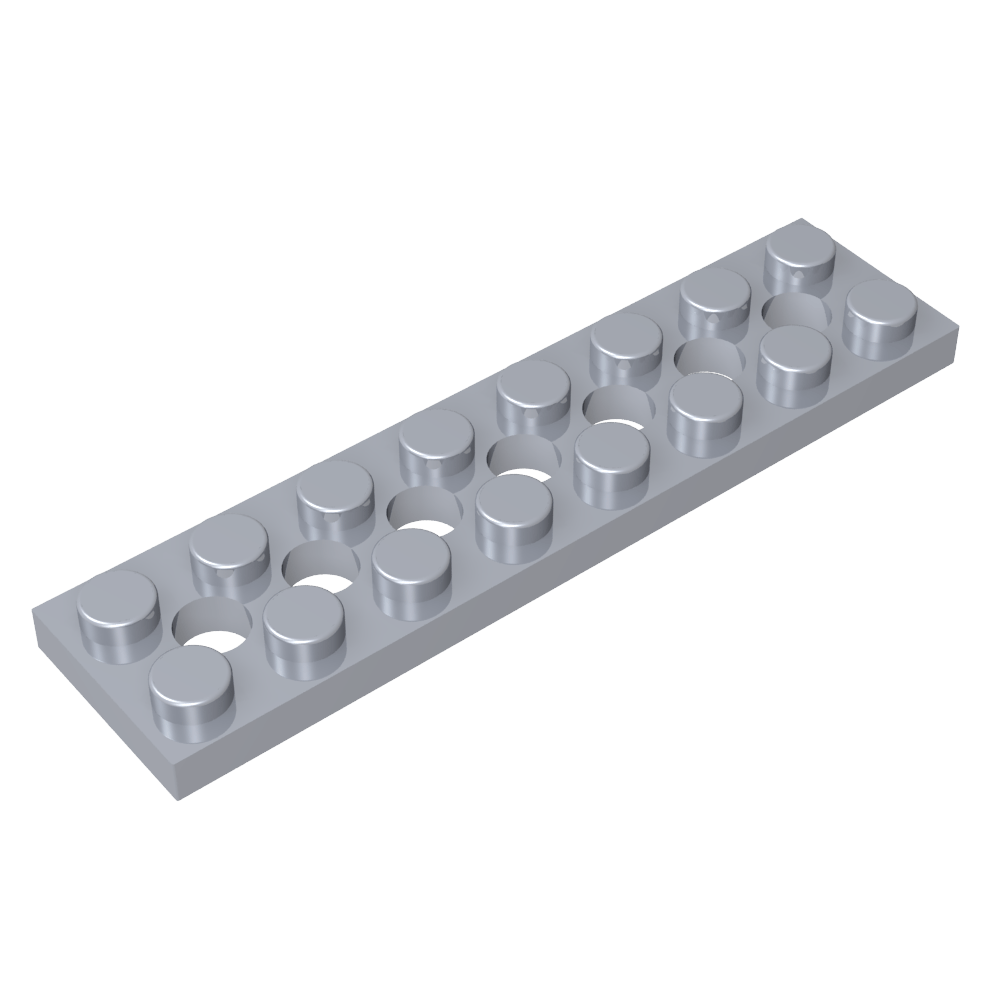 Plaque Technic 2 x 8 [7 trous]-MyGobricksFr