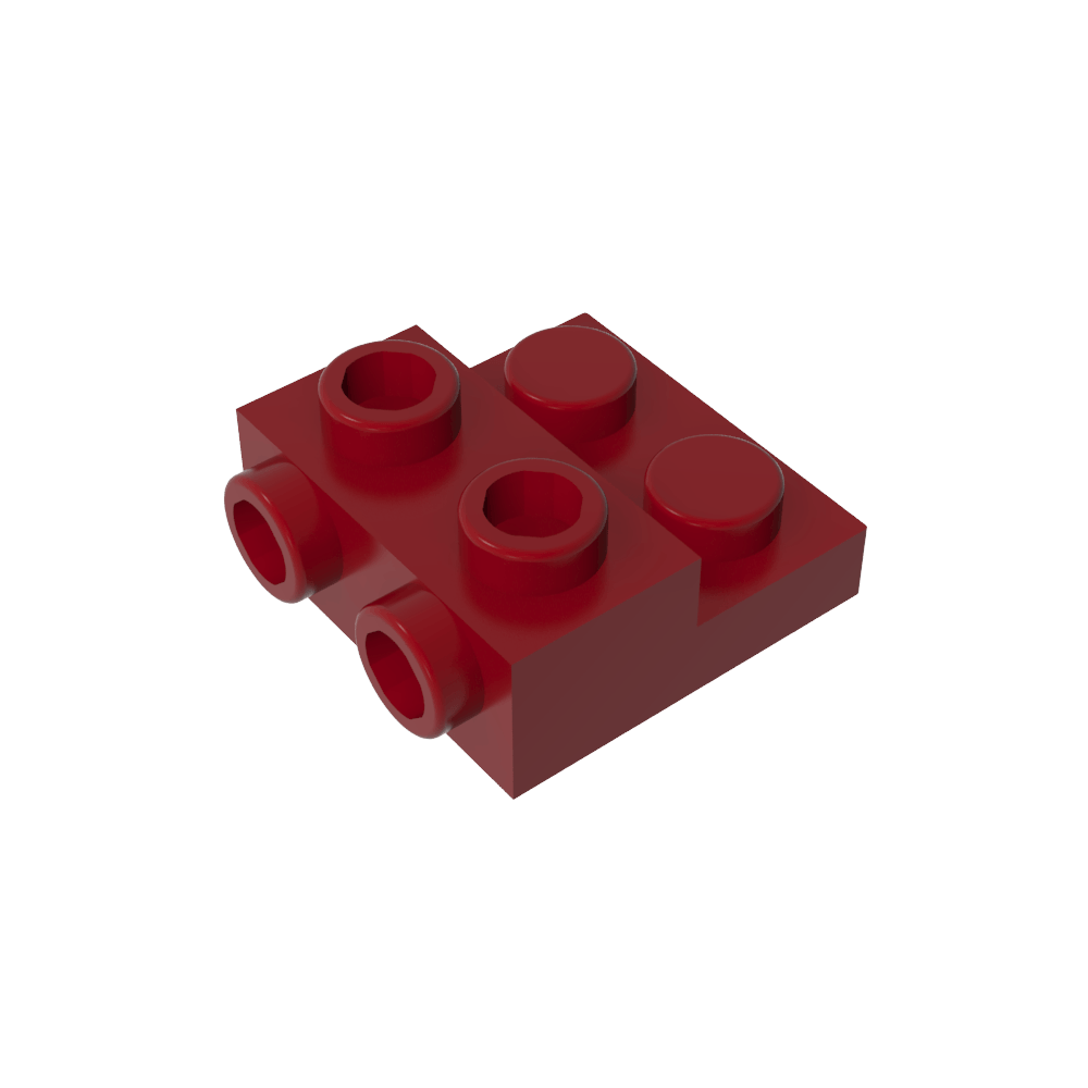 Plaque spéciale 2 x 2 x 0,667 avec deux goujons latéraux et deux goujons en relief-MyGobricksFr