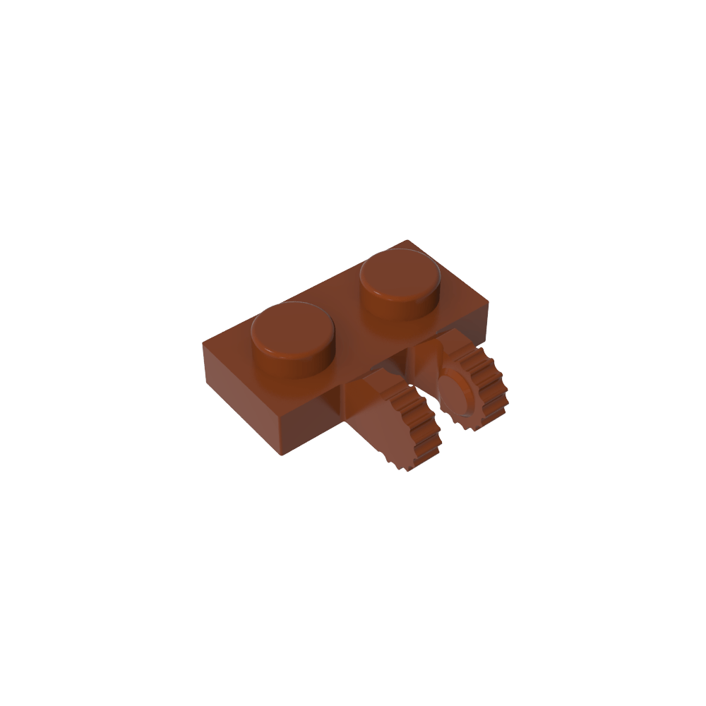 Plaque de charnière 1 x 2 à verrouillage par 2 doigts sur le côté, 9 dents-MyGobricksFr