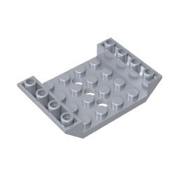 Pente inversée 45° 6 x 4 Double avec découpe 4 x 4 et 3 trous-MyGobricksFr