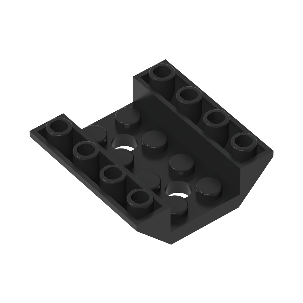 Pente inversée 45° 4 x 4 Double avec 2 trous-MyGobricksFr