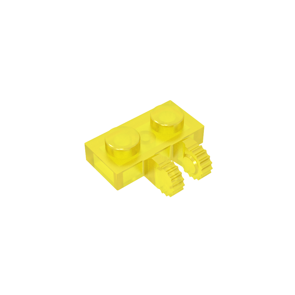 Plaque de charnière 1 x 2 à verrouillage par 2 doigts sur le côté, 9 dents-MyGobricksFr