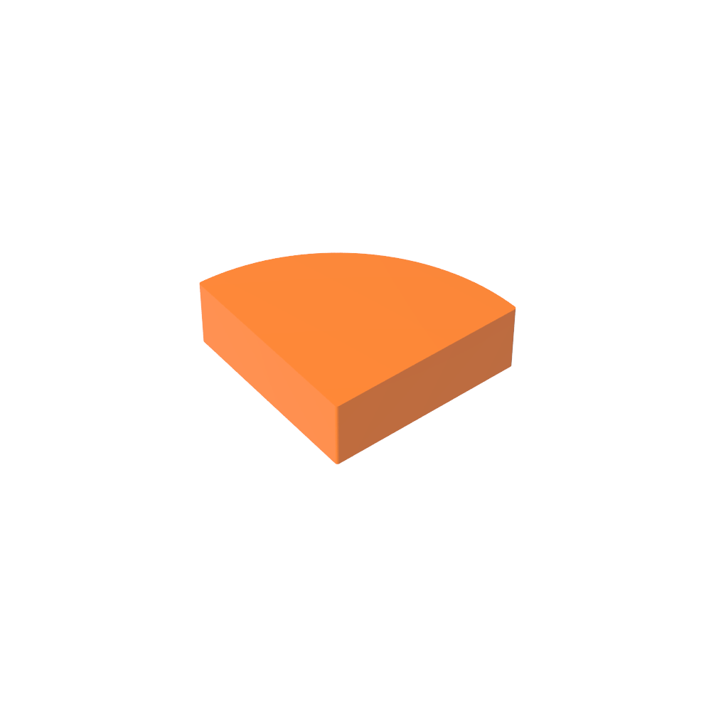 Carrelage Rond 1 x 1 Quart-MyGobricksFr