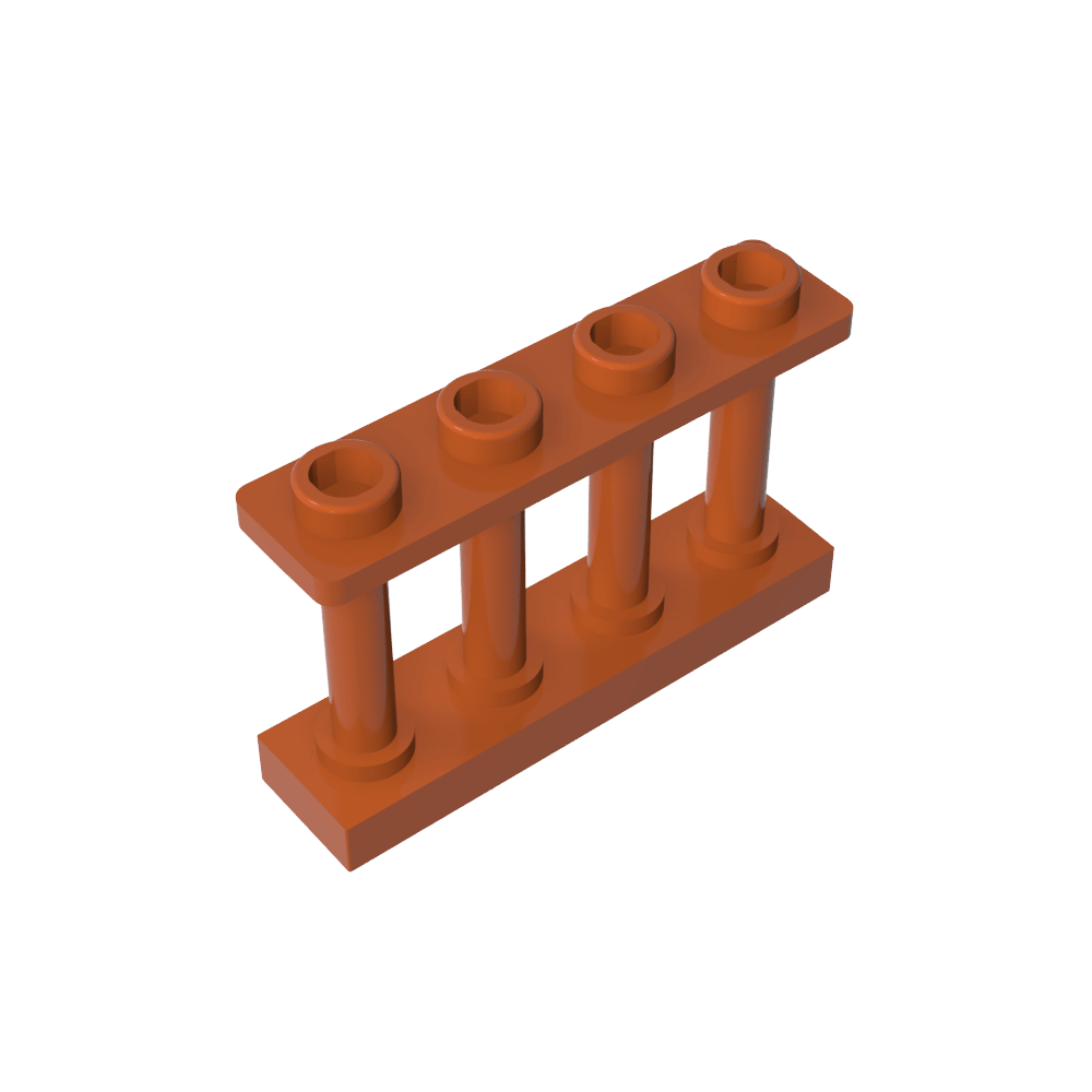 Clôture à fuseaux 1 x 4 x 2 [4 montants supérieurs]-MyGobricksFr