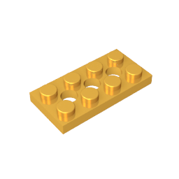 Plaque Technic 2 x 4 [3 trous]-MyGobricksFr