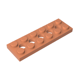 Plaque Technic 2 x 6 [5 trous]-MyGobricksFr