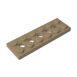 Plaque Technic 2 x 6 [5 trous]-MyGobricksFr