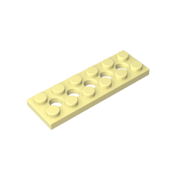 Plaque Technic 2 x 6 [5 trous]-MyGobricksFr