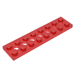 Plaque Technic 2 x 8 [7 trous]-MyGobricksFr