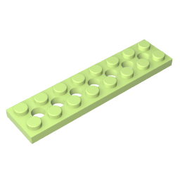 Plaque Technic 2 x 8 [7 trous]-MyGobricksFr