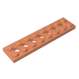 Plaque Technic 2 x 8 [7 trous]-MyGobricksFr