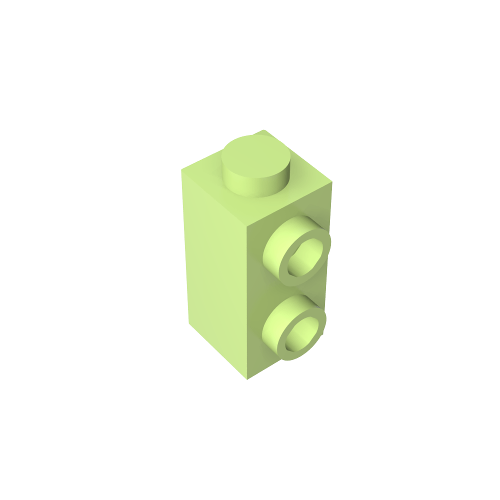 Brique spéciale 1 x 1 x 1 2/3 avec tenons sur 1 côté-MyGobricksFr