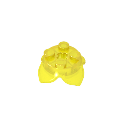 Plaque ronde 2 x 2 x 2/3 avec trou d'essieu et 4 extensions de lames-MyGobricksFr