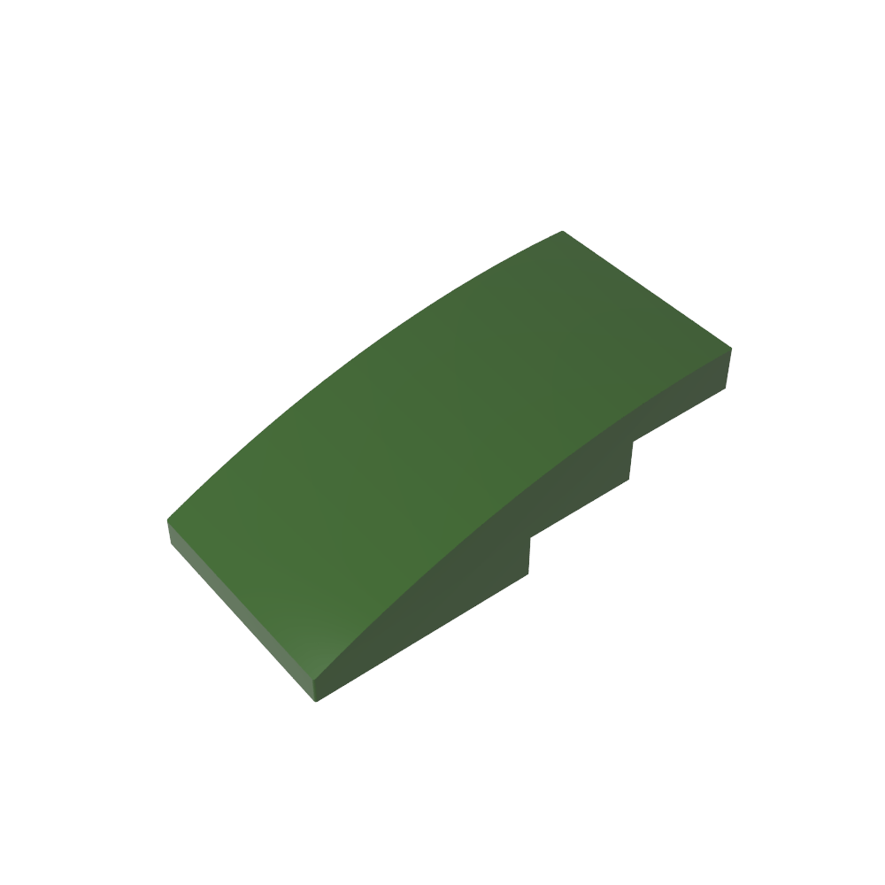 Toit incurvé en pente 4 x 2 sans montants-MyGobricksFr