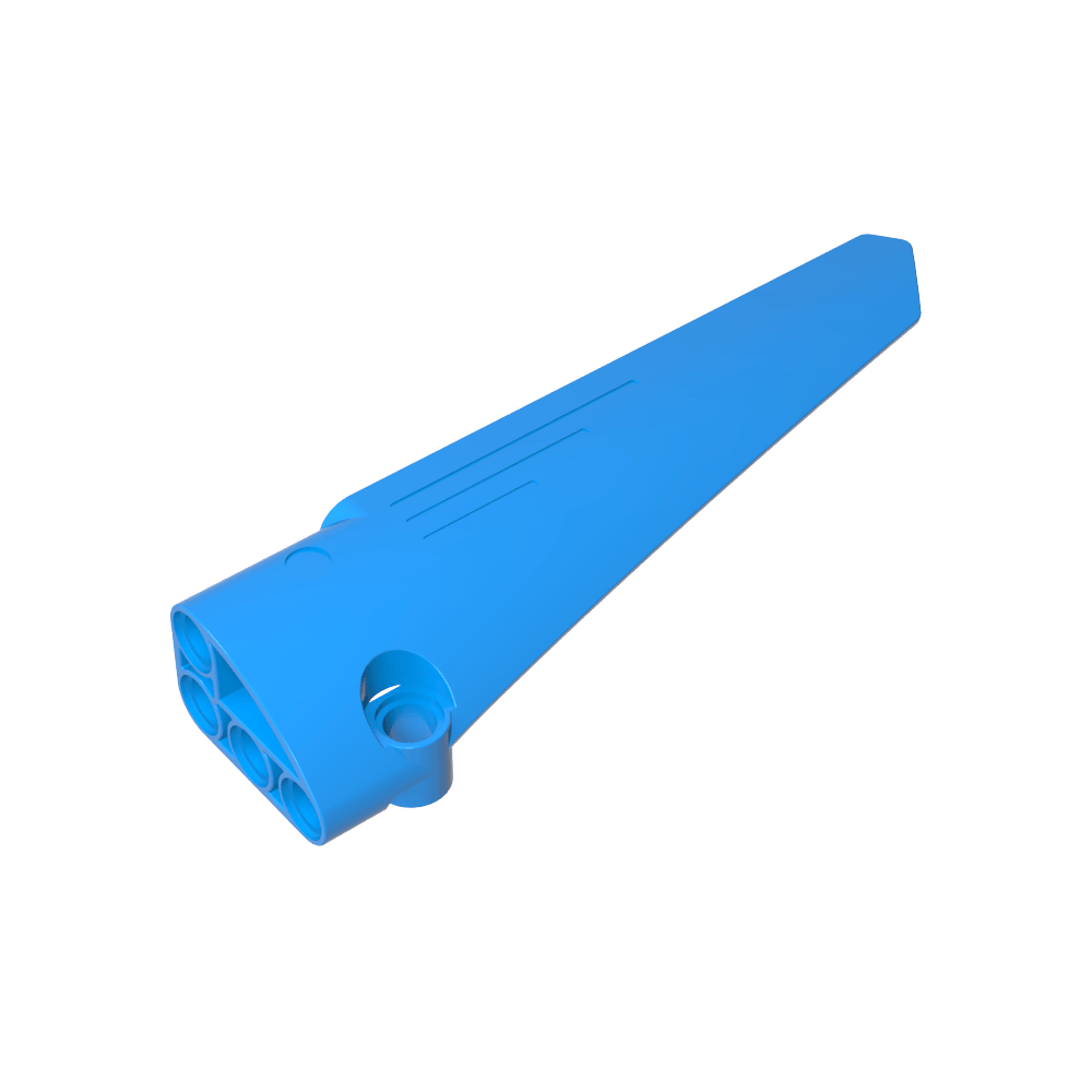 Carénage de panneau Technic n° 6 Long et lisse, côté B-MyGobricksFr
