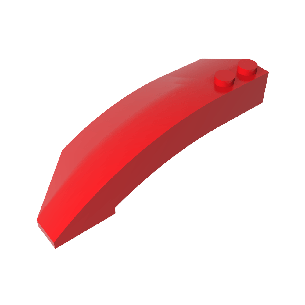 Coin incurvé 8 x 3 x 2 ouvert à droite-MyGobricksFr