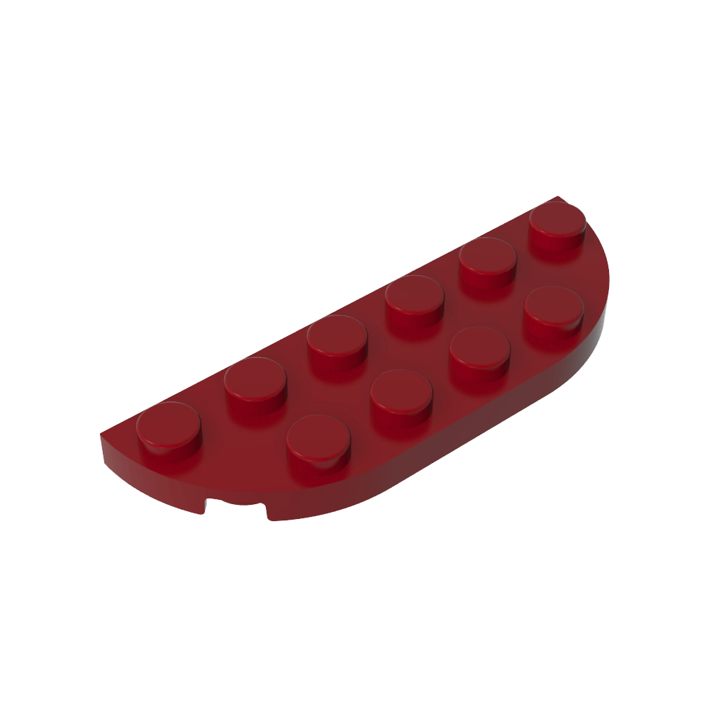 Assiette à coins arrondis 2 x 6 Double-MyGobricksFr