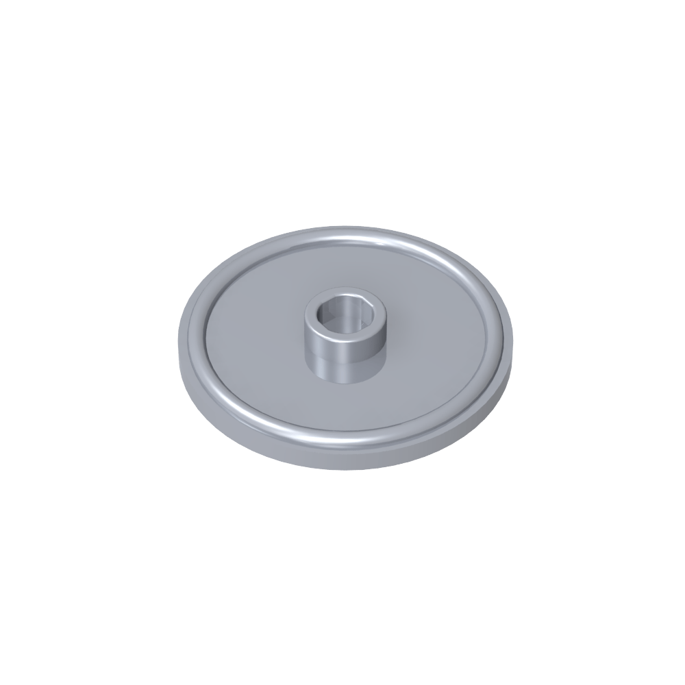 Bouclier rond à clou et bord surélevé [uni]-MyGobricksFr