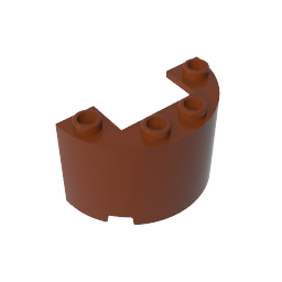 Demi-cylindre 2 x 4 x 2 avec découpe 1 x 2-MyGobricksFr