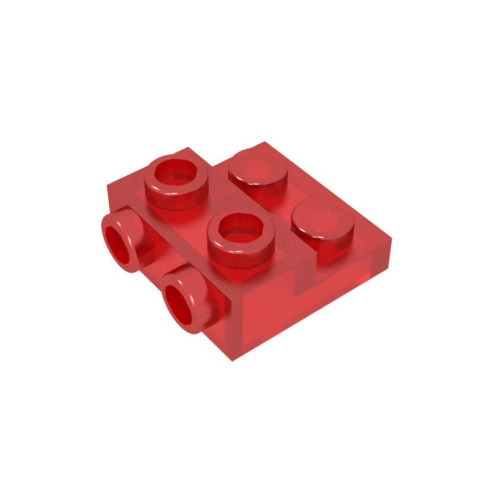 Plaque spéciale 2 x 2 x 0,667 avec deux goujons latéraux et deux goujons en relief-MyGobricksFr