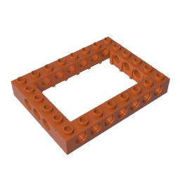 Brique Technic 6 x 8 avec centre ouvert 4 x 6-BricksBulk.Fr
