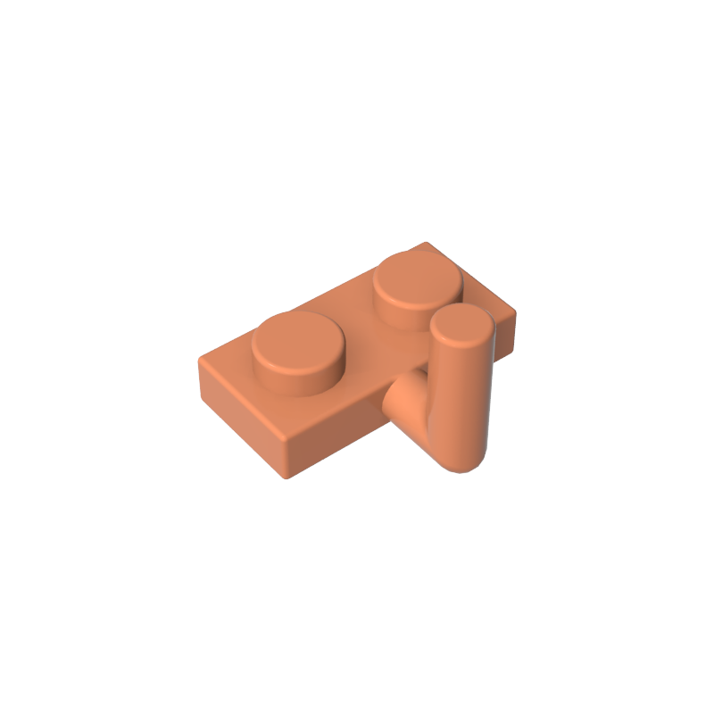 Plaque spéciale 1 x 2 avec bras relevé [Bras horizontal 6 mm]-MyGobricksFr