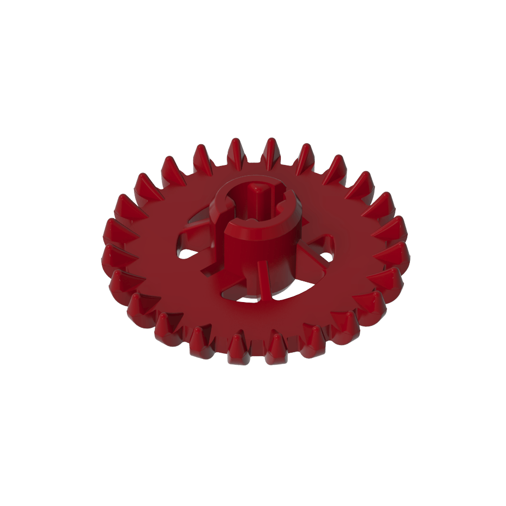 Couronne Technic Gear 24 dents avec renforts [Nouveau style]-MyGobricksFr