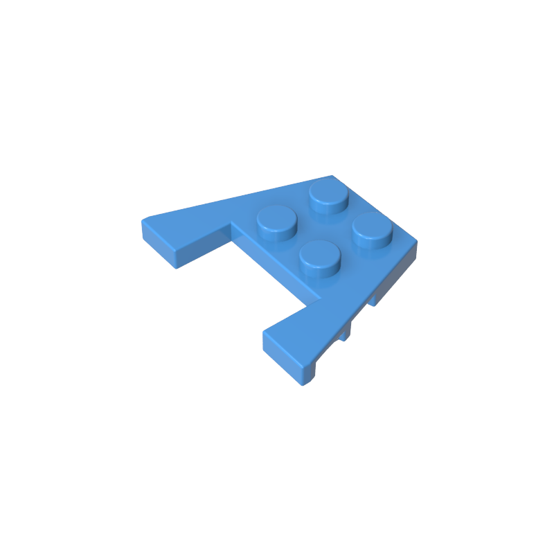 Plaque en coin 3 x 4 avec encoches pour goujons-MyGobricksFr