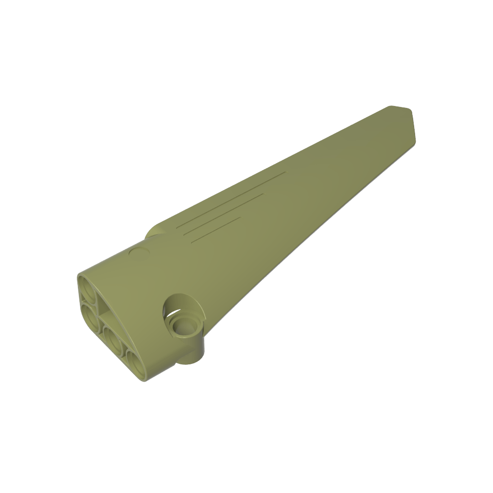 Carénage de panneau Technic n° 6 Long et lisse, côté B-MyGobricksFr
