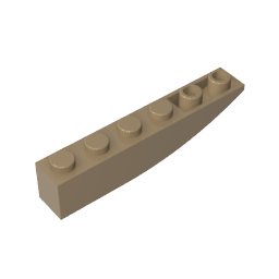 Brique incurvée 6 x 1 inversée-MyGobricksFr