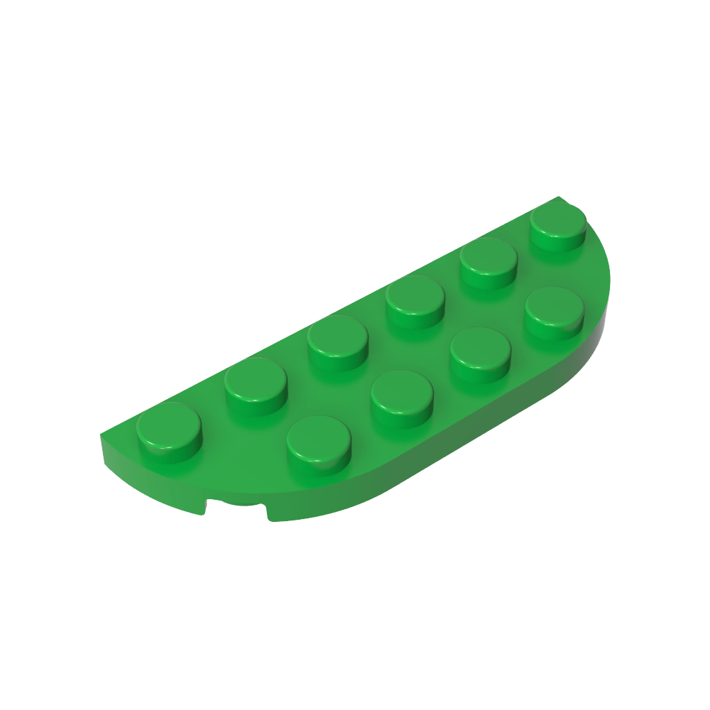 Assiette à coins arrondis 2 x 6 Double-MyGobricksFr