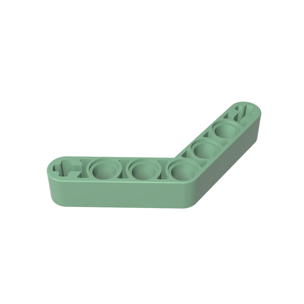 Poutre Technic 1 x 7 courbée (4 - 4) Épaisseur-MyGobricksFr