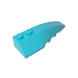 Coin incurvé 6 x 2 Droite-MyGobricksFr