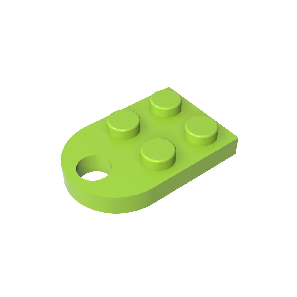 assiette Spécial 3 x 2 avec trou-MyGobricksFr